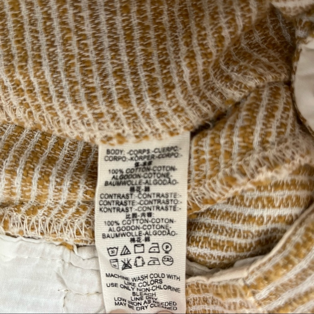 Free People Yellow Striped Pants - Picture 9 of 9